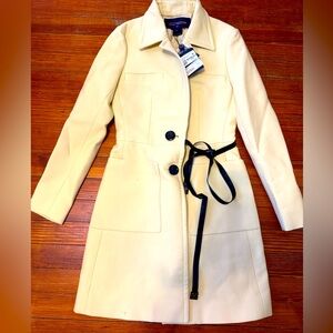 New with tags authentic Louis Vuitton spring coat in yellow size 36